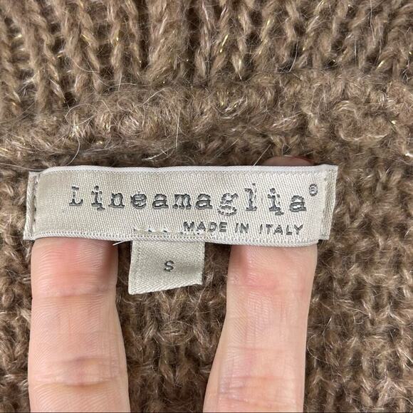 Anthropologie Lineamaglia Open Front Mohair Wool Blend Cardigan Sweater Italy S - Picture 12 of 16